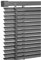 Grey Colour - PVC Plain window Venetian Blinds - 25mm Slats - 60cm x 150cm Size - Included Open/Close Wand Control Mechanism