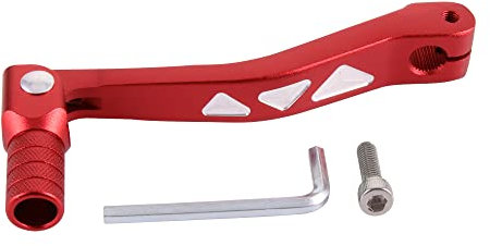 GOOFIT Red CNC 0.47 Zoll Universal Motorrad Schalthebel Aluminium Faltgetriebe Mit Werkzeugen Austausch füR Die Meisten Pitbikes ATV UTV Motorrad