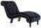 vidaXL Chaiselongue Samt dick gepolstert Home Modern Sleeper Sofa Liege Couch für Schlafzimmer Wohnzimmer Freizeit Club Stuhl Sofa Bett Schwarz