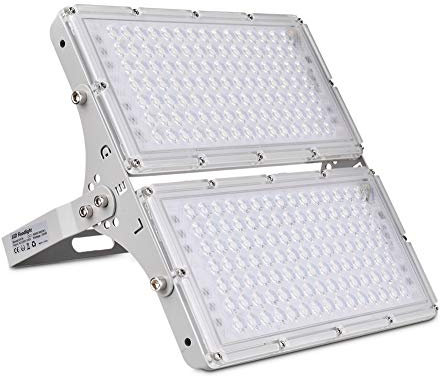 wowspeed 200W LED Strahler Außen, 20000LM Superhell Strahler Außen, 6000K Kaltweiße Led Scheinwerfer, IP66 Wasserdicht Flutlicht,Aussenstrahler für Garten, Garage, Sportplatz