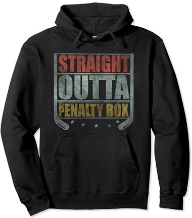 Straight Outta The Penalty Box Hockey Pullover Hoodie