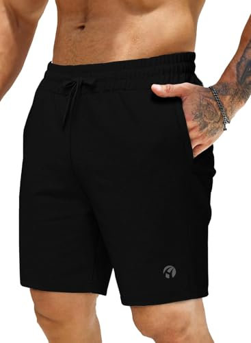 HMIYA Kurze Hosen Herren Baumwolle Chino Shorts Sommer Freizeitshorts Elastische Taille mit Taschen