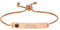XUANPAI Medical Alert Bracelets for Women, Custom Engraving Adjustable Stainless Steel Bracelet Emergency Medical ID Bracelets Wristband (Rose-Gold)