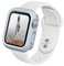 RHINOSHIELD Bumper Case kompatibel mit Apple Watch Apple Watch SE & Series 6/5 / 4 [40mm] | CrashGuard NX - Stoßdämpfende Schutzhülle im schlanken Design - Silbergrau