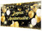 Joyeux Anniversaire Bannière 200 x 110 cm - Grande taille - Bannière d'anniversaire - Décoration de fête - Accessoires pour hommes, femmes - Décoration d'anniversaire
