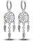 Parmuz 925 Sterling Silber Star Dangle Hoop Ohrringe für Frauen klobiger Drop -Hoop -Ohrringe Lebensbaum für immer Ohrring -Set Mode Schmuck Geschenk