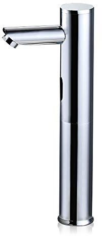 Automatischer Infrarot-Sensor Wasserhahn, Kaltwasser Armaturen, Berührungsloser Waschtischarmatur, Badarmatur, Küchenarmatur, für Wasserhahn Badezimmer, Toilette, Küche, Hotel Wasserhahn (20CM)