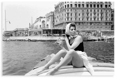FrySky Schauspieler Sophia Loren Poster 22 Leinwand Poster Schlafzimmer Dekor Sport Landschaft Büro Zimmer Dekor Geschenk ungerahmt 30 x 45 cm