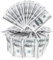 50 Stück Essbare 100 Dollar Bill Bild Tortendeko Waffelpapier Gefälschtes Geld Kuchen Deko Baby Shower Dollar Kuchenaufstecker Geburtstag Jubiläum Kuchen Dekoration Party