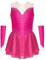 dPois Vestito da Balletto Bambina Strass Tutu Ballerina Body Danza Classica Moderna Abito da Pattinaggio Artistico Ballo Lirico Contemporaneo Costumi di Danza Samba Salsa Rosa Caldo A 15-16 Anni