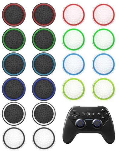 Thumbstick Silikon Kappen,20 Stück Joystick Kappen Thumb Grips,Thumbstick Caps Grip,Controller Cap Set,Controller-Zubehör,Kompatibel mit PS5 und PS4 PS3 Controller Hülle,Xbox one 360 Zubehor