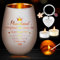 Windlicht mit Gravur, Geschenke für Frauen, Geburtstagsgeschenk für Frauen, Geschenke für Muttertag, Weihnachten, Teelicht Personalisiert Geschenk für Kollegin, Beste Freundin, Mama(G1- Frauen)
