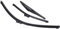 Escobillas para limpiaparabrisas delantero y trasero, cepillos de lluvia de goma suave compatibles con Fiat 500 500C 500L 2009 a 2023
