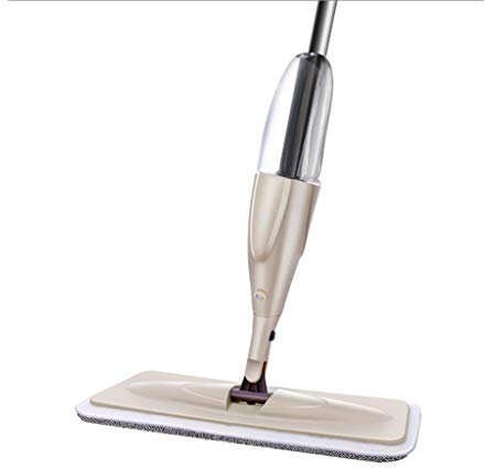 Msuiiixcccc Spray Floor Mop with Reusable Microfiber Pads 360 Degree Handle Mop for Home Kitchen Laminate Wood Ceramic Tiles Floor Cleaning