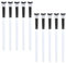 10 Stück Wimpernreinigungsbürste, Fischschwanz Make Up Pinsel Set, Professionelle Synthetischer Faser Foundation Pinsel und Concealer Pinsel, Schminkpinsel Set für Flüssige Creme Puder Rouge