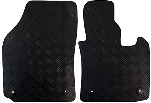 Actiasmat Tailored Black Replacement Floor Mat Set for Volkswagen Caddy | Custom Fit (Heavy Duty Rubber)