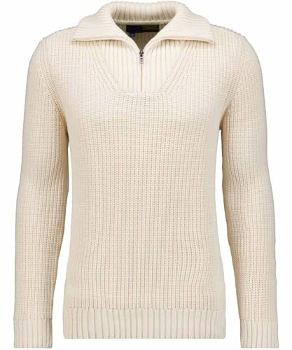 RAGMAN Herren Strickpullover mit Troyer-Kragen
