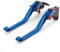 Für Keeway Für RKV RKS 125/150/200 3D Motorrad Einstellbare Bremse Kupplung Hebel Griff Griffe Motorrad Bremshebel Bremsgriffhebelstange(Long Blue)