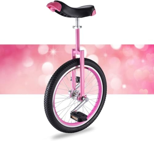 Einrad Für Erwachsene, Einrad Für Erwachsene, Fahrrad Für Erwachsene, Sportwagen, Schloss Aus Aluminiumlegierung, Bequemer Sattel, Verdickte Reifen, Pink, 16inch