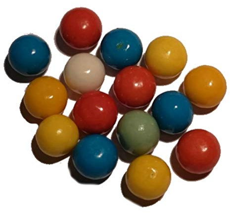 Kaugummikugeln | Automatenkaugummi | ca. 12.5 mm | pin24shop | Jahrmarktbonbon | 2,5 kg Vorratspack | (kg 16,00 €)