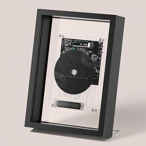 Wandmontierbarer CD-Player, Dekorativer Fotorahmen Mit Musikfunktion, Mit Fernbedienung, 5.0 Bluetooth/3,5-mm-AUX-Ausgang, 2 Platzierungsmöglichkeiten, Ohne Lautsprecher, Für Zuhause
