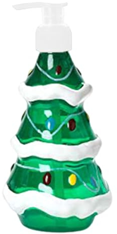 Milageto Christmas Soap Dispenser Shampoo Dispenser 350ml, Hand Soap Dispenser, Lotion Dispenser Multipurpose Premium Christmas Decoration for Xmas Decor, Hand Soap, Dish Soap, Christmas Tree