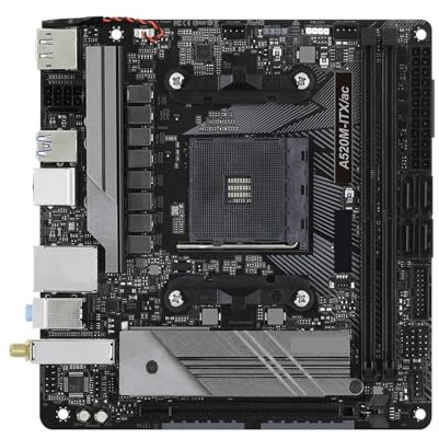 Scheda madre A520 A520M-ITX/presa AC AM4 64GB DDR4 NVMe SSD M.2 supporto 5800 3400G 3200 3600 5600 3900 cpu