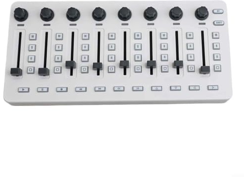 Console di mixaggio wireless per controller midi by for m-vave - BT USB-C Connettività 43 tasti assegnabili 8 manopole rotanti per produzione musicale Beat Making 10,1 pollici