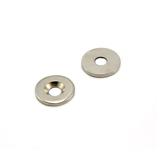 Counterunk Stahlscheibe Für Die Verwendung von Magneten, Hängegrafiken Oder Notizenboards - 16mm Durchmesser x 2mm Dickes x 5mm Loch - Packung von 50