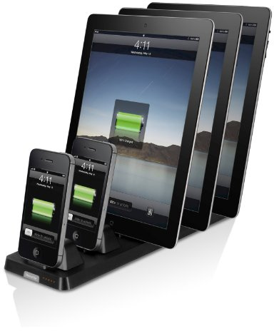 XtremeMac IPU-IX5-13 InCharge Home X5 Dockingstation für bis zu 5 iPhone bzw. iPad (mit Apple Dock Connector)