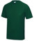Just Cool Mens Performance Plain T-Shirt (M) (Bottle Green)