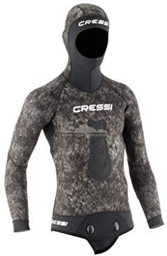 Cressi Westen Neoprenanzug Apnoe Tracina Jacke 7 mm, Tarnfarbe, M/3, LE465203