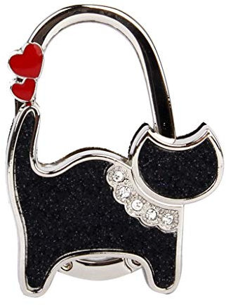 Générique Accroche-Sac à Main Pliable Viskey pour Table Petit Noir