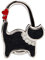 Générique Accroche-Sac à Main Pliable Viskey pour Table Petit Noir