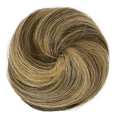 CAISHA 100% ECHTHAAR DUTT Sabrina Hochsteckfrisuren Haarteil Haarknoten Hepburn DUTT Sabrina Haargummi Braun Blond Mix H311k