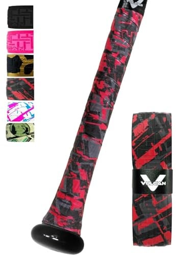 Vulcan Schlägergriffband für Baseball- und Softball-Schläger, mehrere Farben, Stärken 0,50 mm, 1 mm und 1,75 mm
