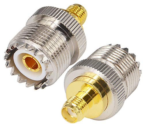 YILIANDUO CB Radio Adapter SO-239 PL-259 UHF Female to SMA Female Plug RF Adapters for CB Antenna CB Aerial Ham Radio Walkie Talkie Handheld Radio Two way Radio Pack of 2