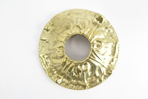 clever-deko Rosace murale en laiton moulé pour robinet de jardin extérieur Revêtement mural Antique Art nouveau
