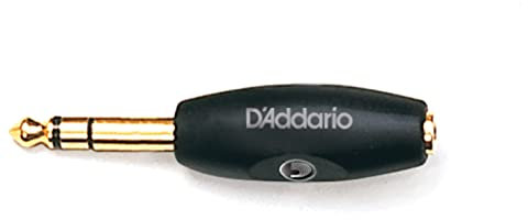 D'Addario PW-P047E Adattatore Planet Waves, 1 Connettore Jack Stereo Maschio di 6.35 mm, 1 Connettore Jack Stereo Femmina di 3,17 mm
