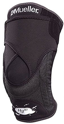 Mueller Kniebandage mit Kevlar Hg80 mit HydrCinn Gewebe, schwarz, S