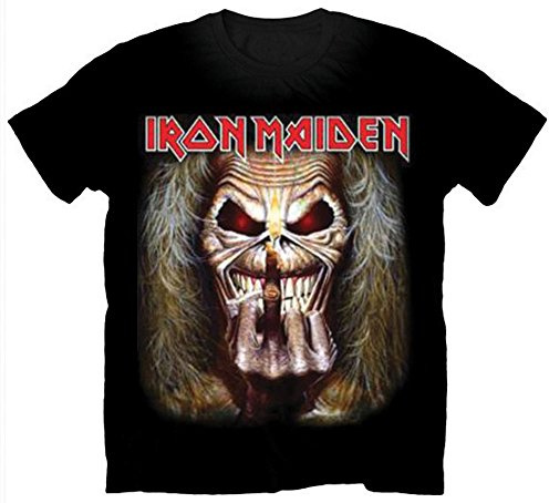 Iron Maiden Men T-Shirt, Black, Large