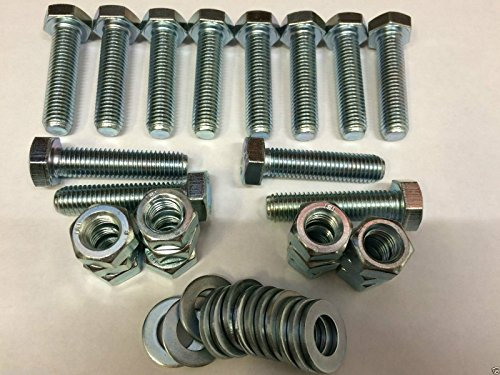 Pack of 12 - M12 x 50 Sets setscrews Fully Threaded Bolts zinc Plated high tensile Grade 8.8 + 12 Hex Nuts and 24 - Washers