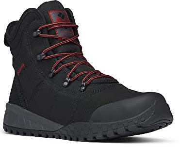 Columbia Fairbanks WP Omni-Heat wasserdichte Schneestiefel für Herren, Schwarz (Black x Rusty), 43.5 EU