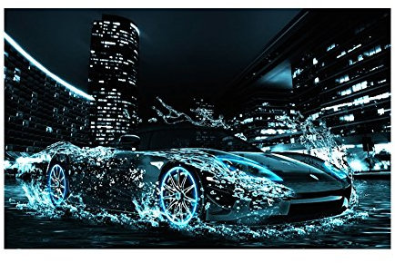 ycyingcheng Motiv-Auto 5D DIY Diamond Stickerei Malerei Kreuzstich, Diamond Painting für Balkon, Café,Kinderzimmer,Wohnzimmer, Schlafzimmer, Arbeitszimmer, Entspannendes Kunsthandwerk Geschenk 40x30cm
