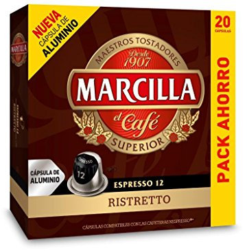 Marcilla Ristretto Capsulas Compatibles Nespresso - 20 Unidades
