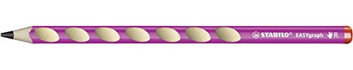 Ergonomischer Dreikant-Bleistift für Rechtshänder - STABILO EASYgraph in pink - Einzelstift - Härtegrad B