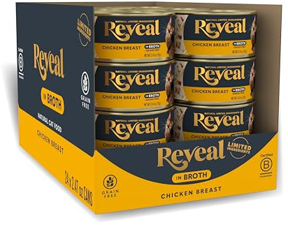 Reveal Chicken Breast in Broth Wet Cat Food 24-Pack 2.47 oz Cans