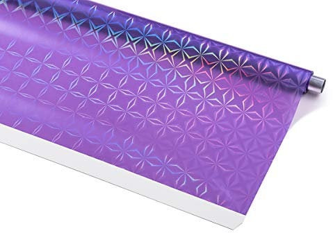 KSHANDEL24 Rullo di ricambio per doccia a mezza cassetta, laser, viola, 3D, multicolore, 7 larghezze a scelta (160 x 240 cm)