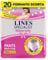 Lines Specialist Maternity - Braguitas absorbentes Lines Maternity Postparto con soporte del abdomen y absorción rápida para pérdidas postparto, talla L, paquete de 20 unidades