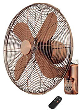 N / A Ventilador de Pared, Metal, 3 velocidades, Motor de Cobre con Control Remoto, súper silencioso, Ventilador de Pared Comercial(Size:60cm / 23.6in)